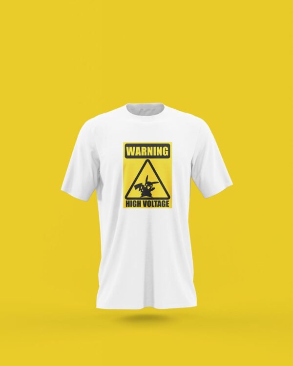 Warning High Voltage Printed T-Shirt
