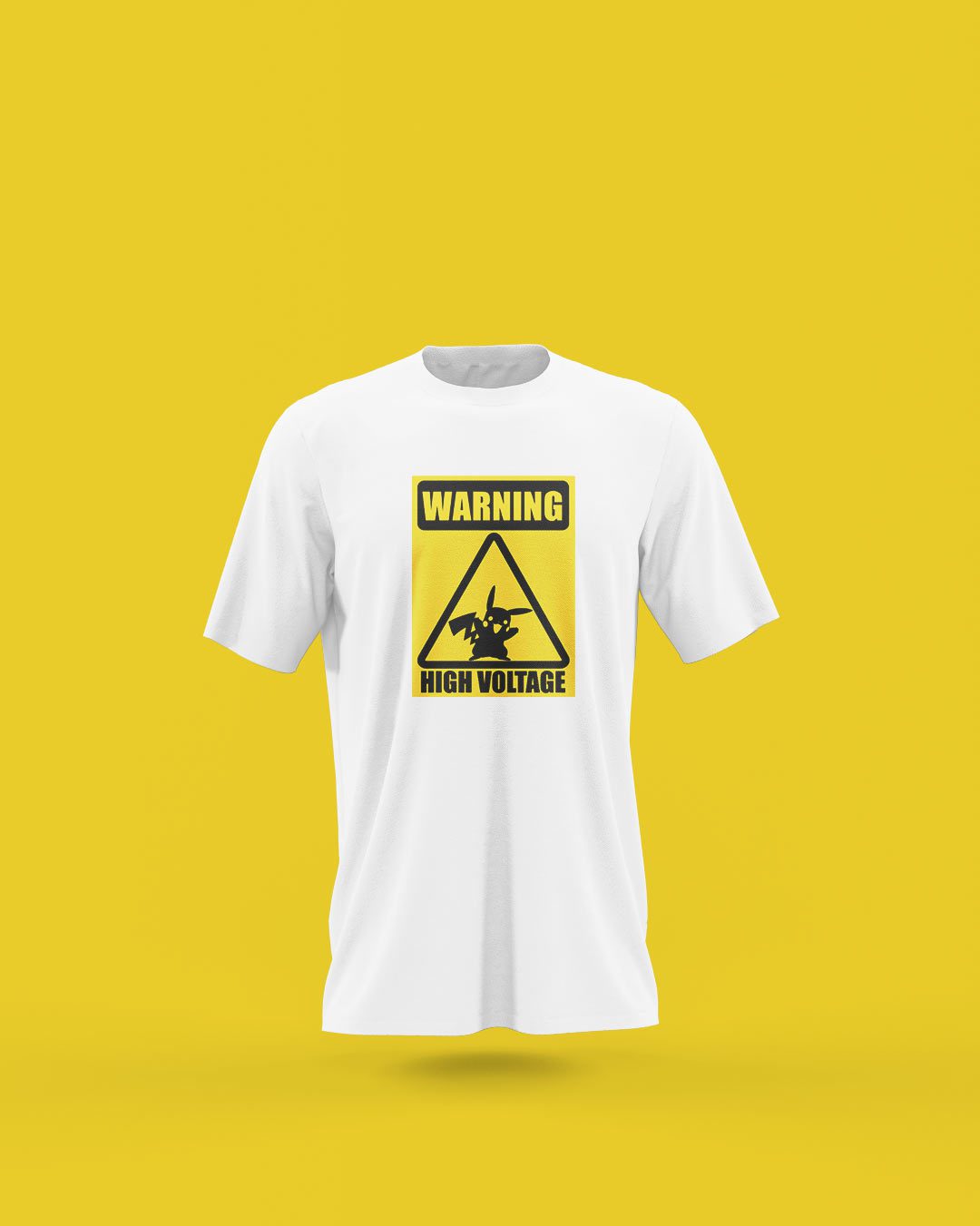 Warning High Voltage Printed T-Shirt