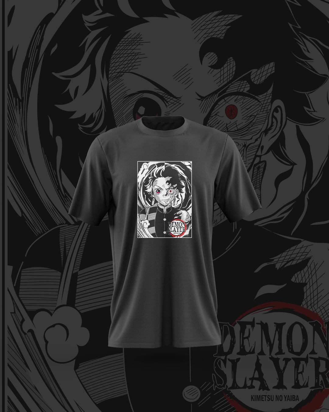 Anime Demon Characters Printed T-Shirts