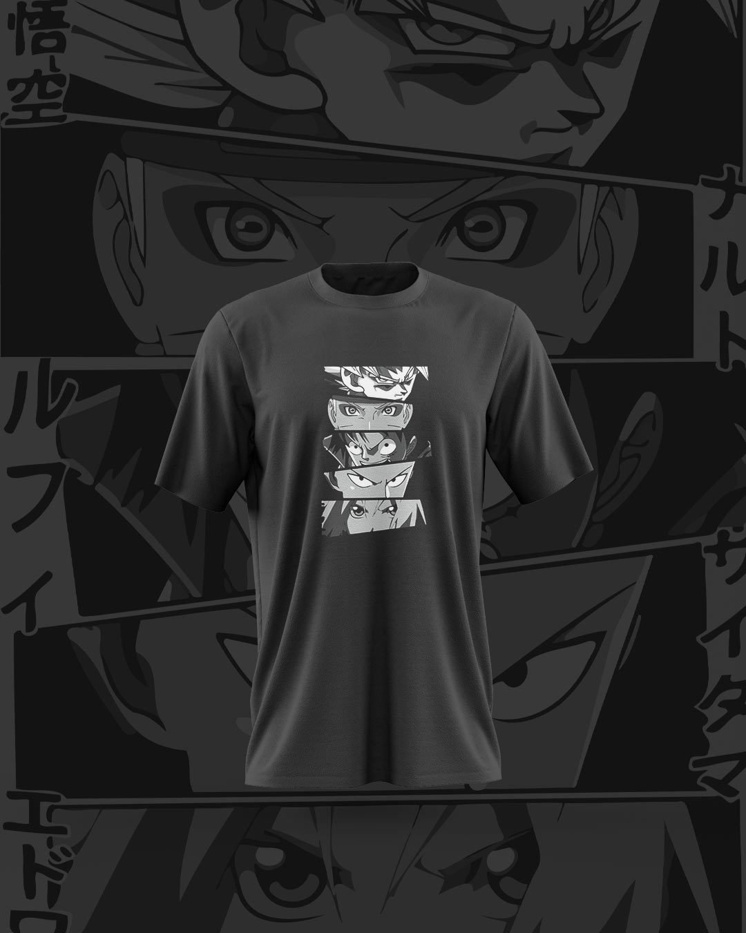 Anime Characters Printed T-Shirts