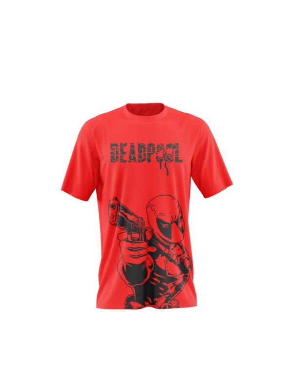 DeadPool Graphic Printed Red Cotton Regular T-Shirts