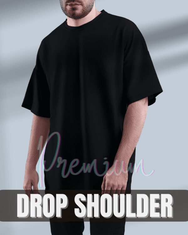 MountCart Store Plain Drop-shoulder T-shirts Multicolor