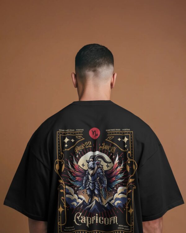 Mountcart Store zodiac capricorn oversized T-shirts